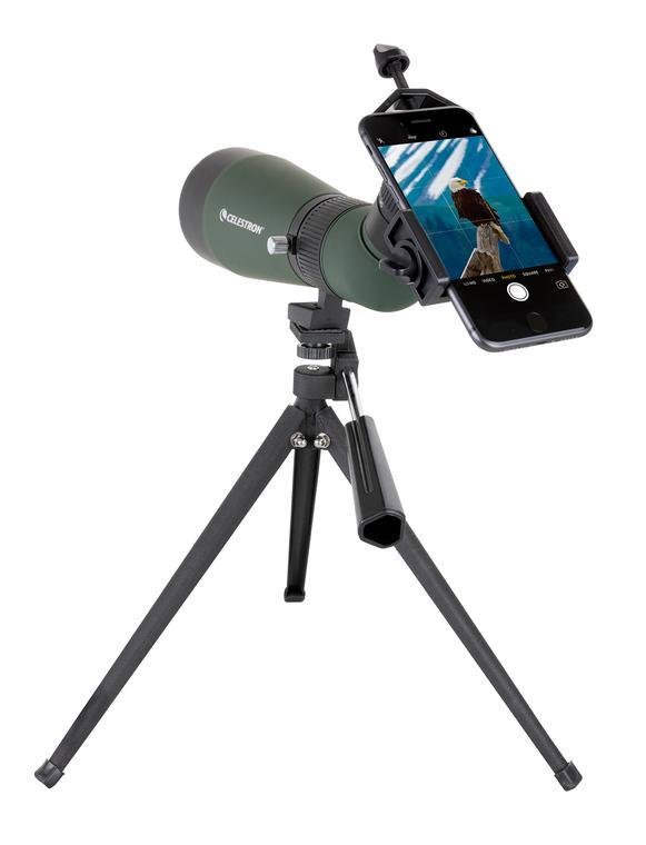 Telescopio Landscout de 12-36X60 mm con tripié de mesa y adaptador para smartphone 9