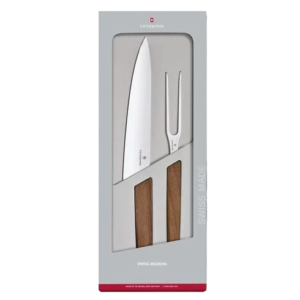 Juego De Tenedor y Cuchillo Para Trinchar Victorinox Madera