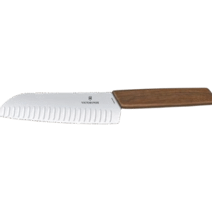 Cuchillo Victorinox Santoku Madera de Nogal con Alveolos