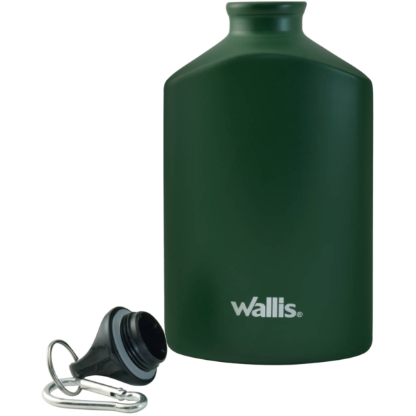 Botella Wallis De Aluminio Plana Con Gancho y Taparrosca, 500 ml 3