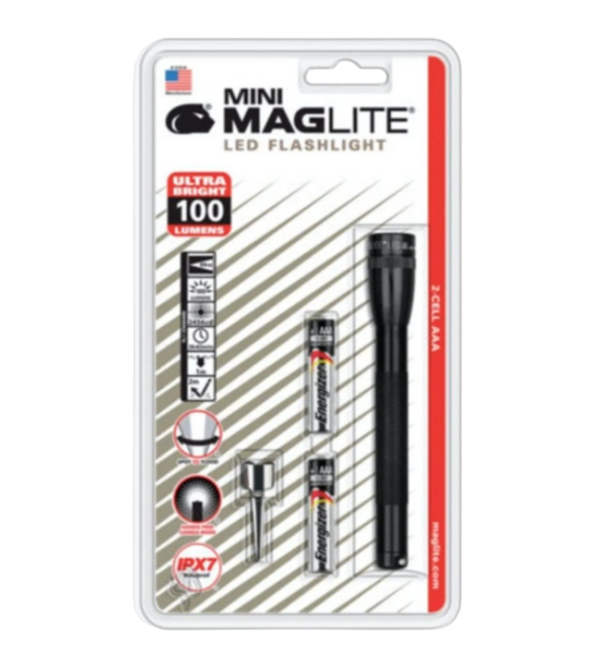 Lámpara Mini Maglite AA Led Baterías Con Blister 1