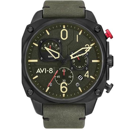 Reloj Avi-8 Hawker Hunter Pvd Verde Hombre 1