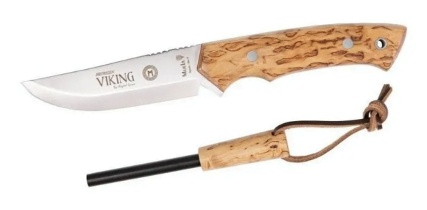 Cuchillo Muela Viking M-11b.m Cryo-t Abedul Incluye Pedernal 1