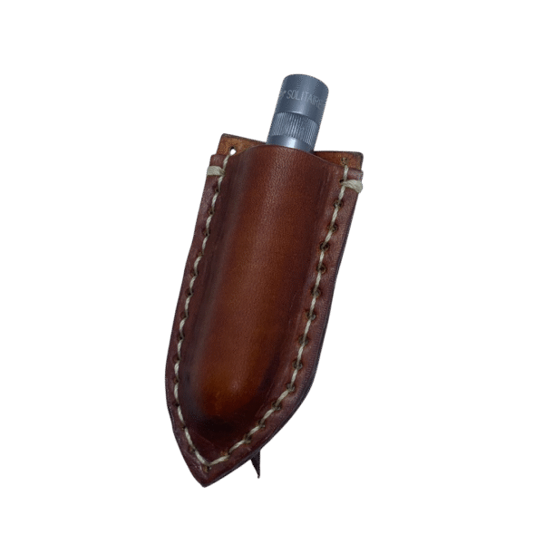 Funda Artesanal En Piel con Linterna Maglite Solitaire para cinturón o bolsillo - Imagen 3