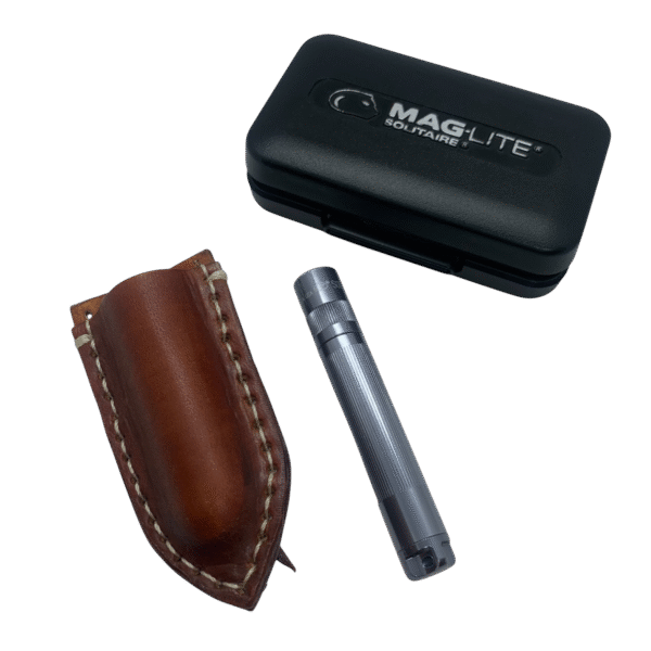 Funda Artesanal En Piel con Linterna Maglite Solitaire para cinturón o bolsillo - Imagen 7