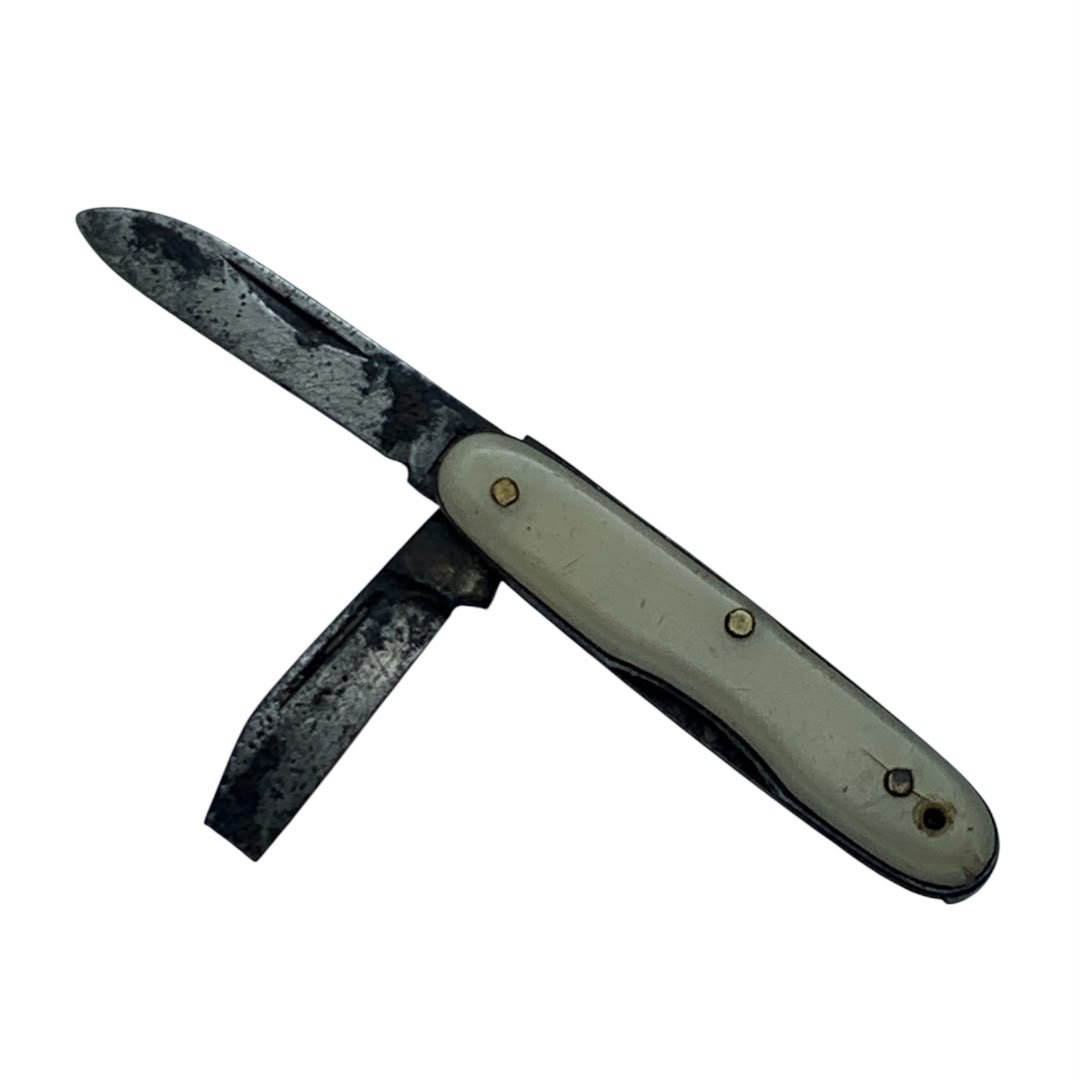 Navaja Miniatura Imperial de uso C/Funda Artesanal Nueva en piel fina Para Dije - Imagen 5
