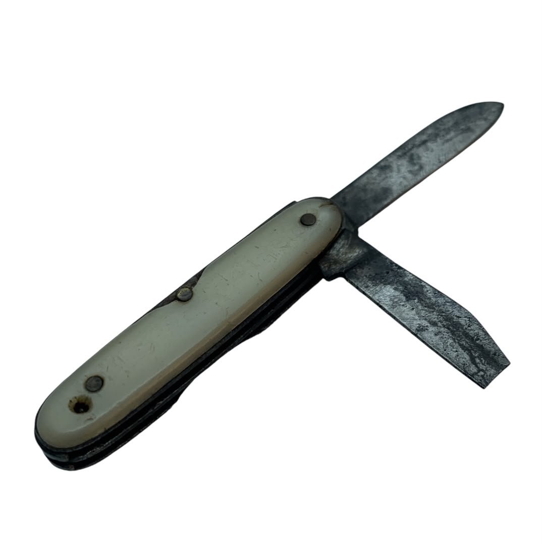 Navaja Miniatura Imperial de uso C/Funda Artesanal Nueva en piel fina Para Dije - Imagen 4