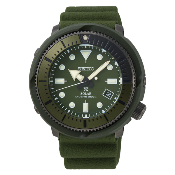 Reloj Seiko Solar Diver SNE535 Cronógrafo Cuarzo Verde