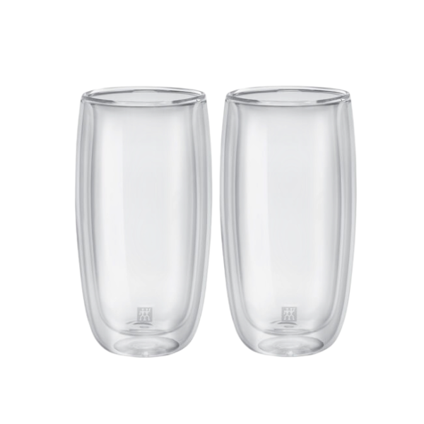 Juego De Vasos De Vidrio Doble Zwilling Para Refresco 474 ml, 2 Piezas