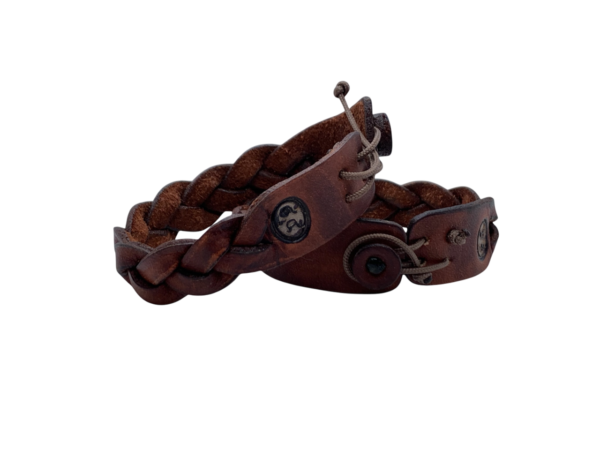 Pulsera Artesanal Trenzada en Piel Fina, regalo para hombre :) - Imagen 4