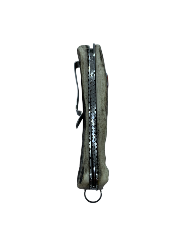 Victorinox Sentinel Clip Hoja Serrada Custom Asta De Ciervo - Imagen 7