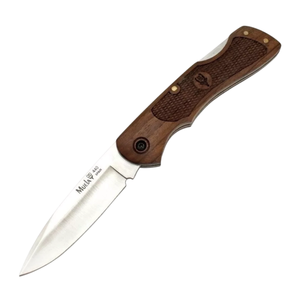 Navaja Muela BX-8NG Madera Nogal Con Funda Camping Cacería