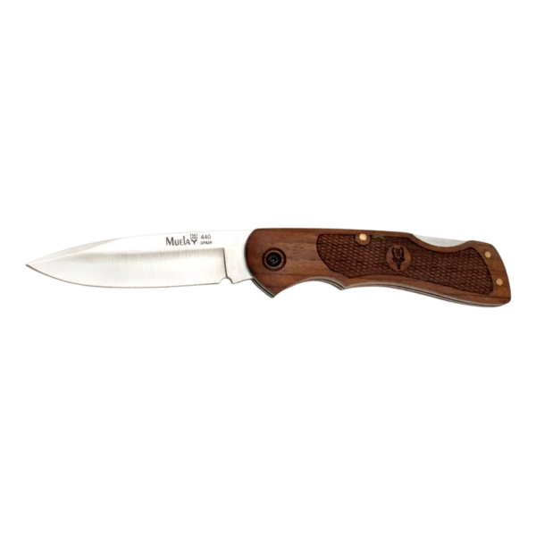 Navaja Muela BX-8NG Madera Nogal Con Funda Camping Cacería - Imagen 2