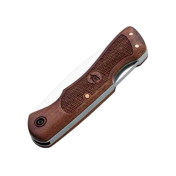Navaja Muela BX-8NG Madera Nogal Con Funda Camping Cacería - Imagen 3
