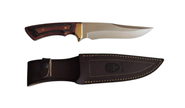 Cuchillo de Caza Muela Harrier-18R Mango de Madera Funda Piel - Imagen 3