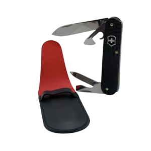 Navaja Victorinox Cadet Alox Negra s/Anilla Con Funda 84 mm
