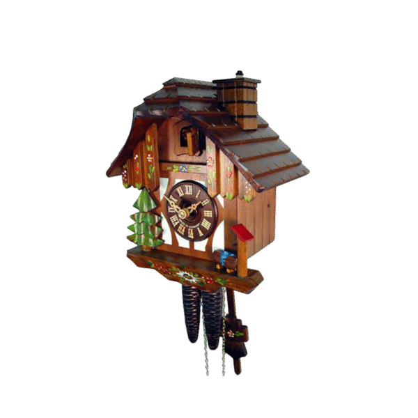 Reloj Cucú de Madera August Schwer Casa de Madera - Imagen 2