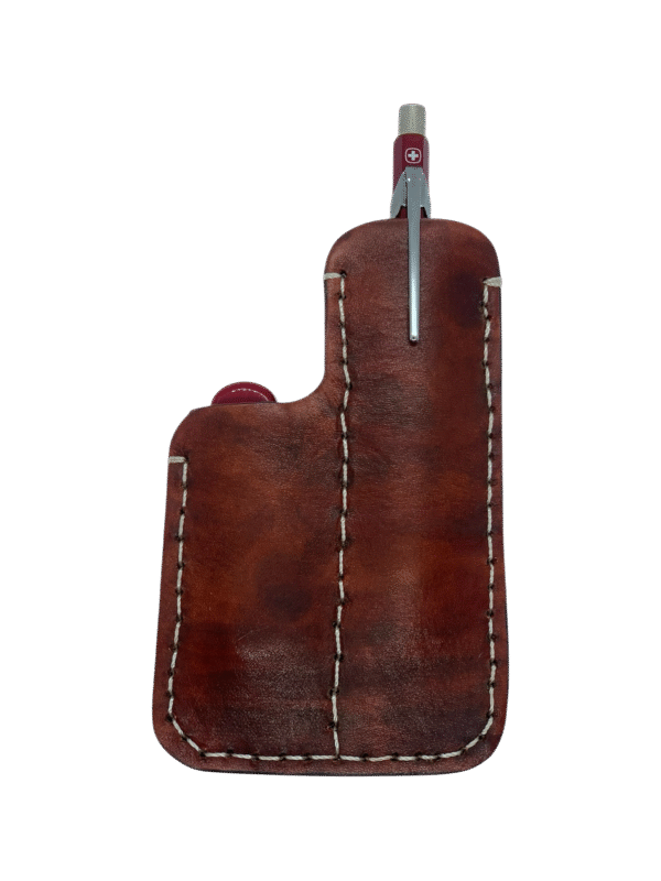 Funda Doble Artesanal De Bolsillo p/Navaja Classic 58 mm y Pluma