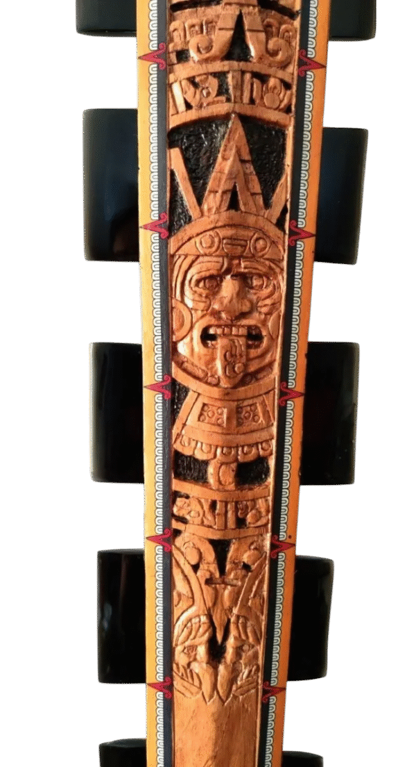 Macuahuitl Cuchillo Calendario Azteca Artesanía Única - Imagen 2
