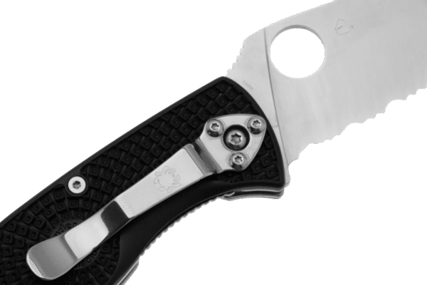 Navaja Spyderco Tenacious Linerlock Negro FRN PS Hoja Mixta - Imagen 5