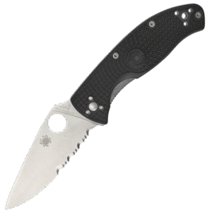 Navaja Spyderco Tenacious Linerlock Negro FRN PS Hoja Mixta