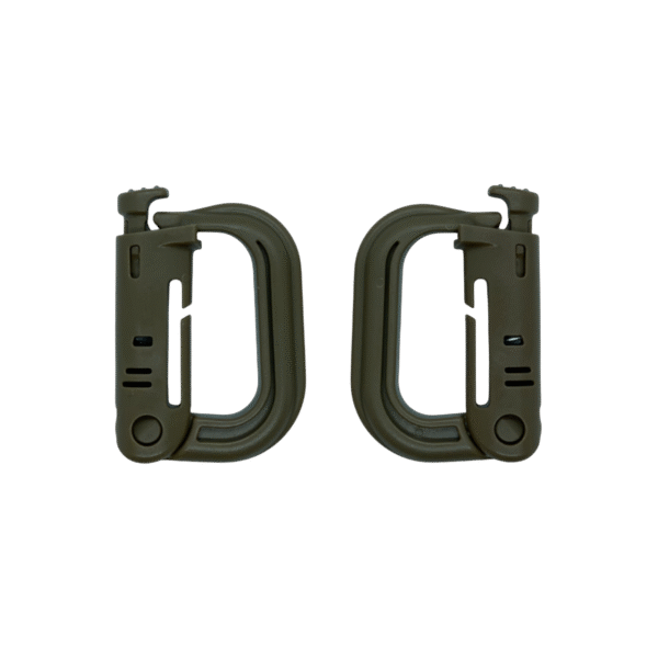 Mosquetón Táctico Militar Edc Para Sistema Molle 2 Pzas
