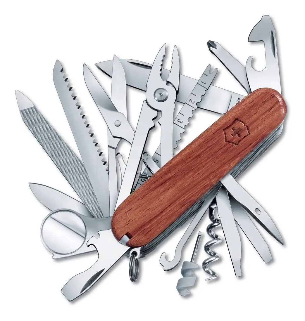 Navaja Victorinox Swisscham Madera De Bubinga Rara - Imagen 2