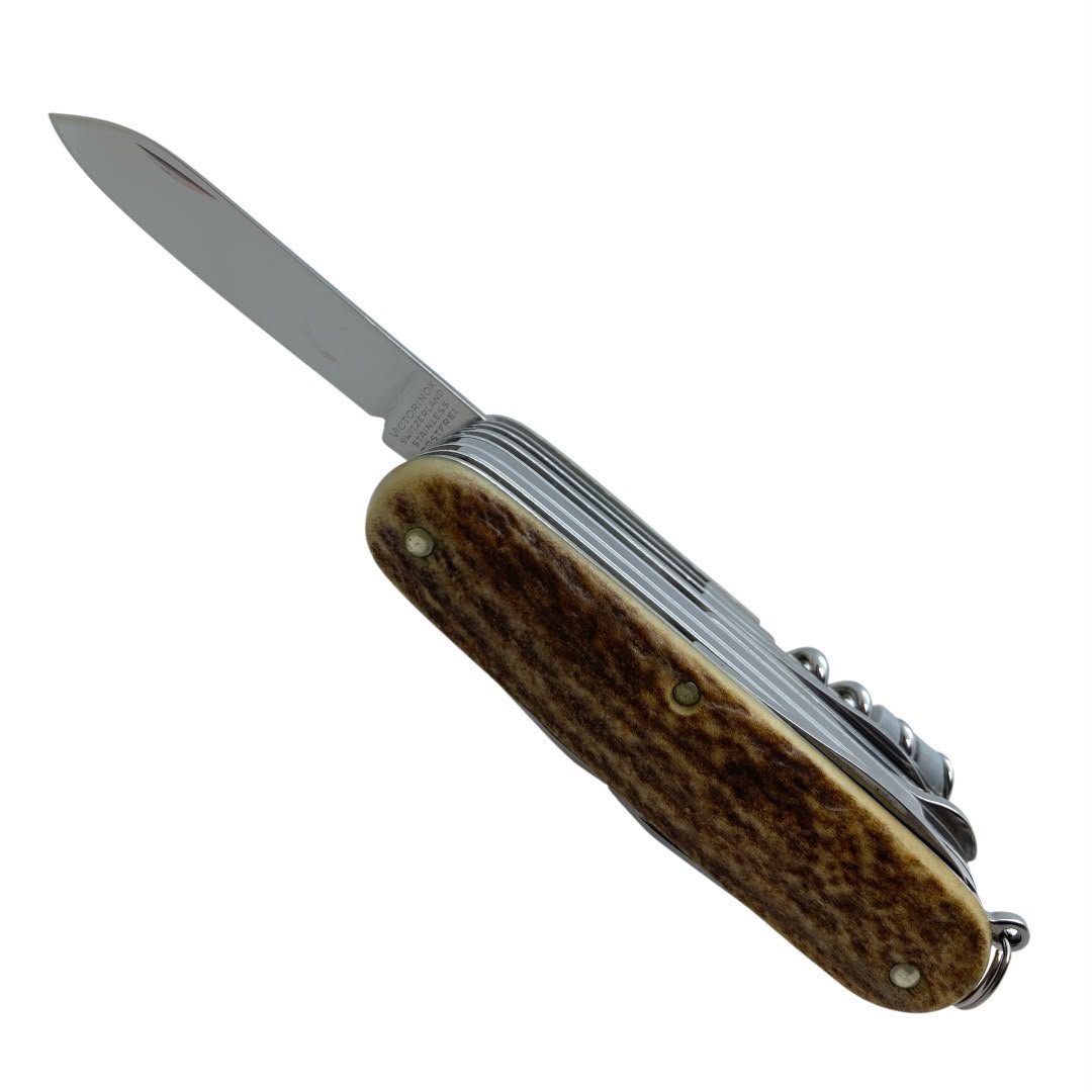 Navaja Victorinox Swiss Champ Cachas En Asta de ciervo coleccionable 1.6791.66 - Imagen 7
