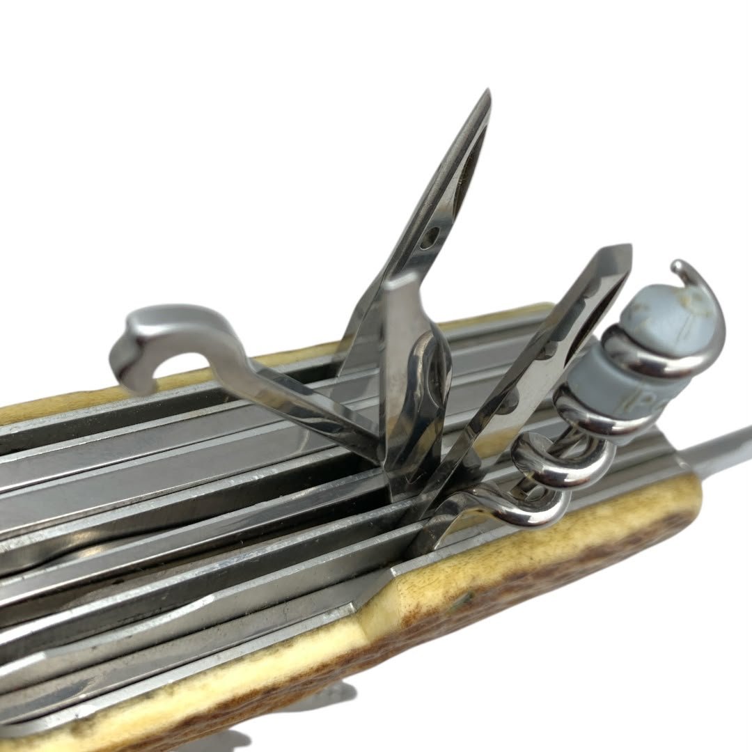 Navaja Victorinox Swiss Champ Cachas En Asta de ciervo coleccionable 1.6791.66 - Imagen 9