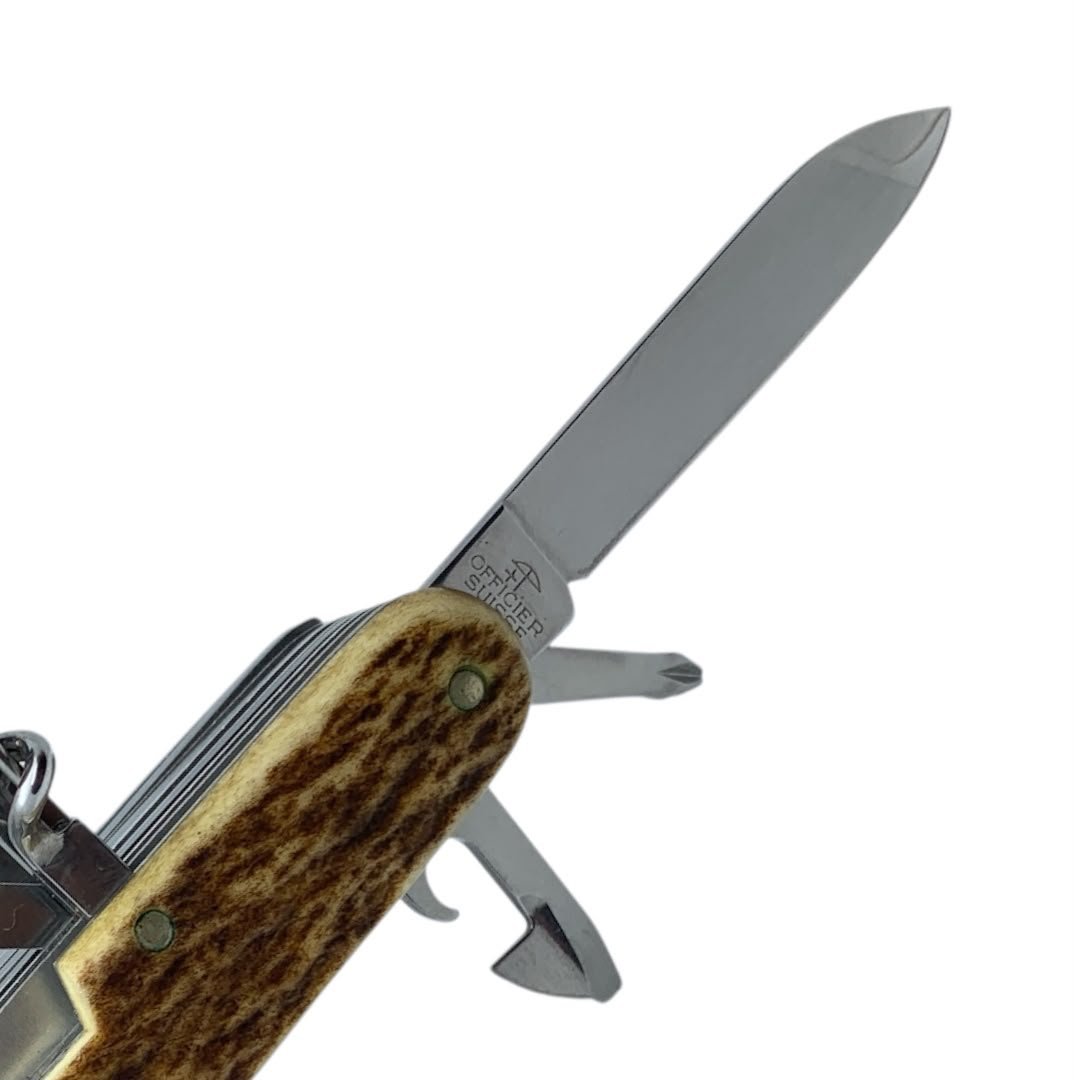 Navaja Victorinox Swiss Champ Cachas En Asta de ciervo coleccionable 1.6791.66 - Imagen 4