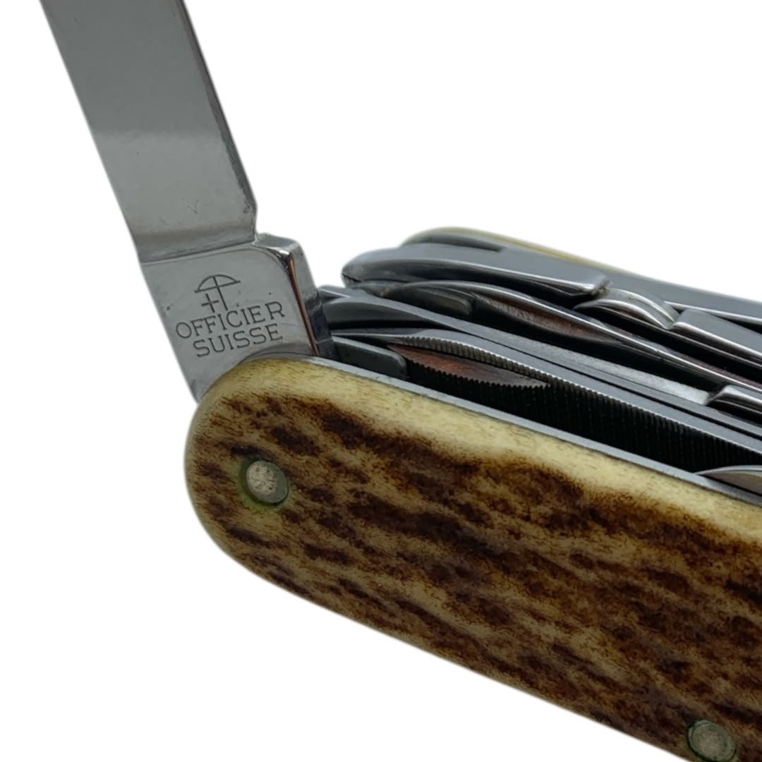 Navaja Victorinox Swiss Champ Cachas En Asta de ciervo coleccionable 1.6791.66 - Imagen 5
