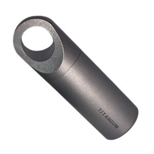 Contenedor Portátil De Titanio Con Anilla Para Llavero