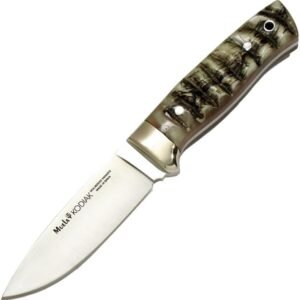 Cuchillo Muela KODIAK cachas en cuerno de carnero acero MoVa