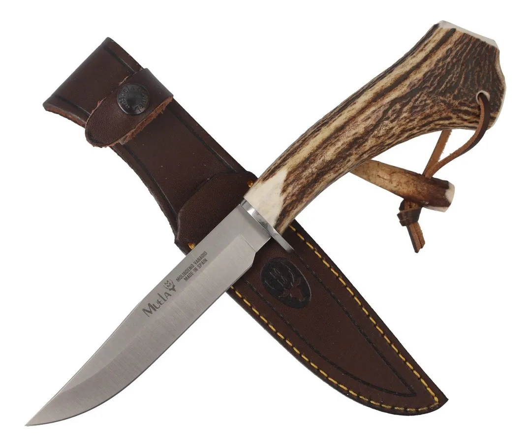 Cuchillo Muela Gred 13h Asta De Ciervo Lanyard