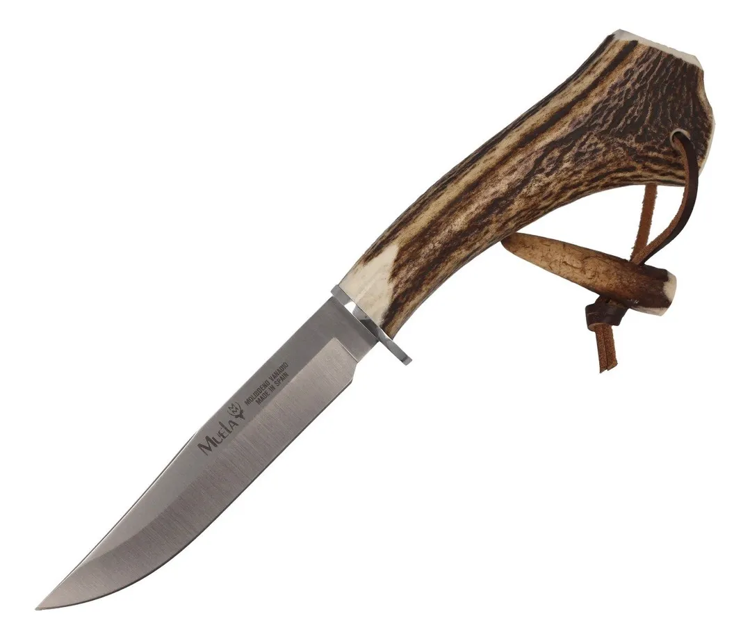 Cuchillo Muela Gred 13h Asta De Ciervo Lanyard - Imagen 2