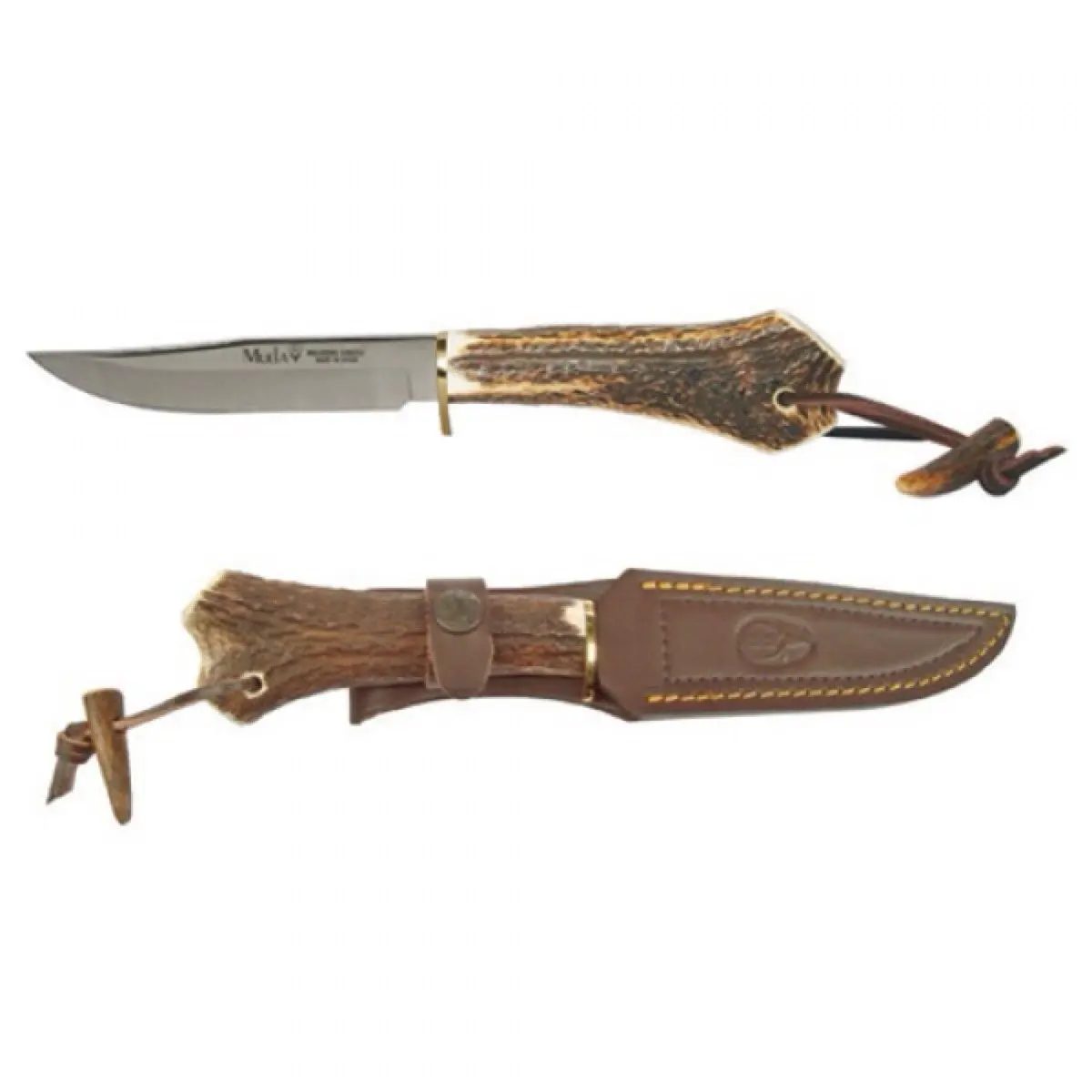Cuchillo Muela Gred 13h Asta De Ciervo Lanyard - Imagen 3