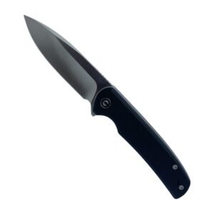 Navaja táctica Civivi Zizzle negra con estuche